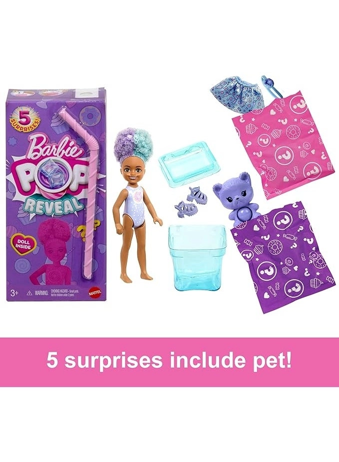 Barbie Pop Reveal Chelsea - 5 Surprises Scented Colour Changing Ages 3+