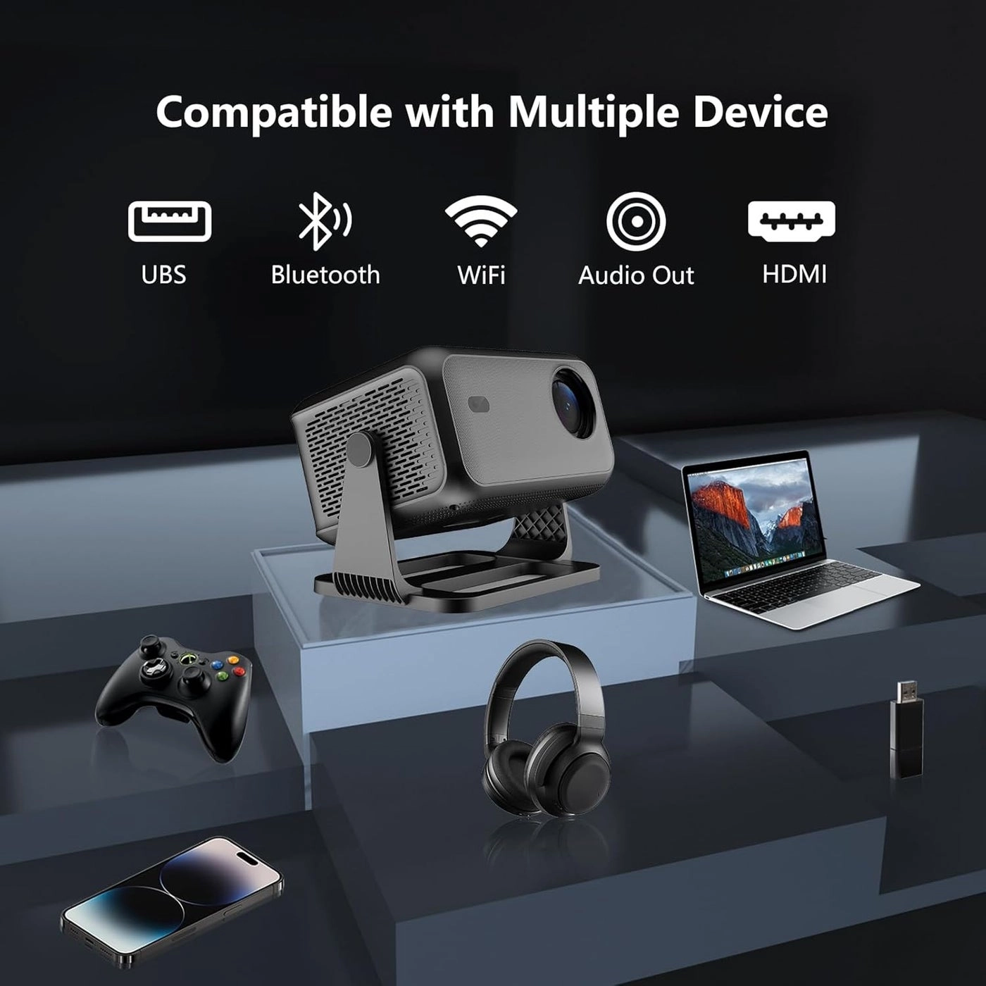 Smart Projector - 800 ANSI lumens 1920 x 1080