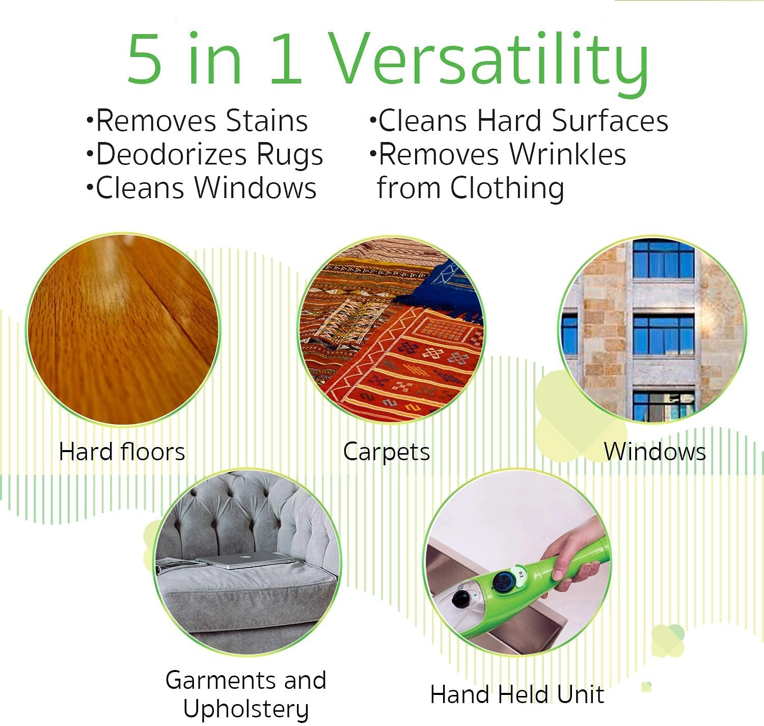5 In 1 Steam Cleaner H20