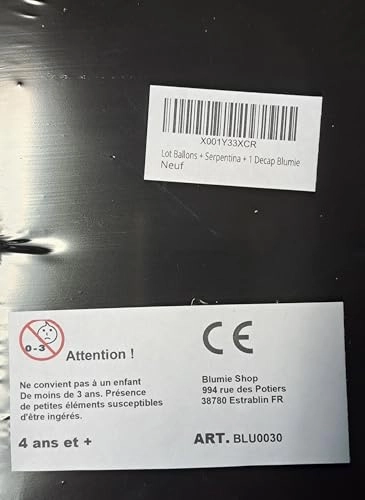 Balloons + Serpentina + 1 Decap - Party Decorations