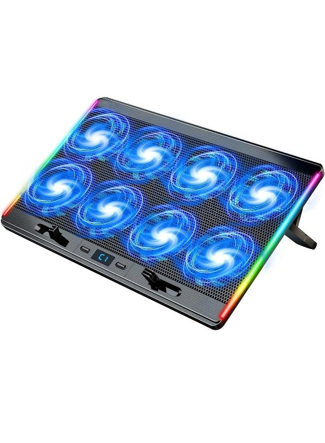 Gaming Laptop Cooling Pad - 8 Cooling Fans