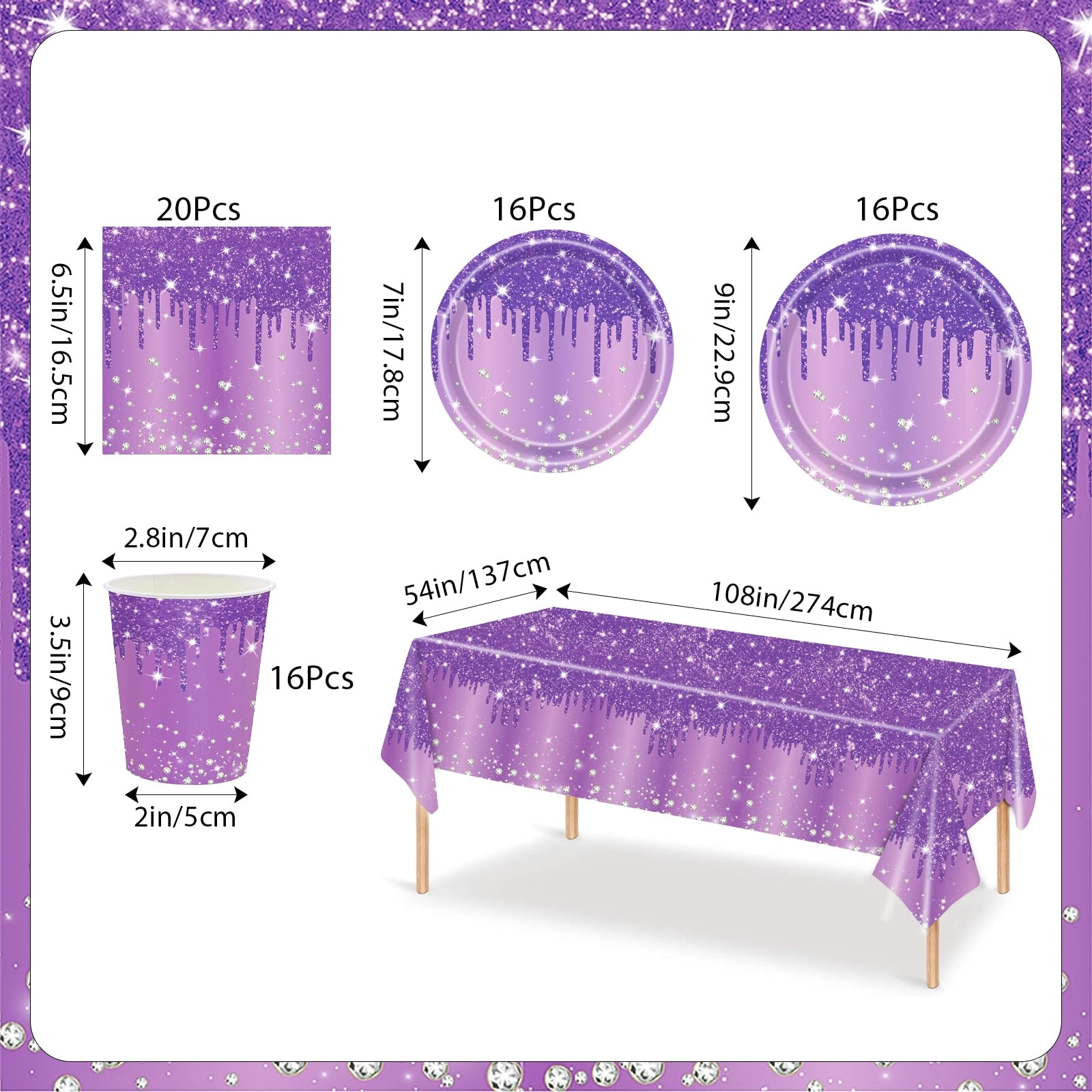 Party Tableware Set - 69 Pcs Birthday