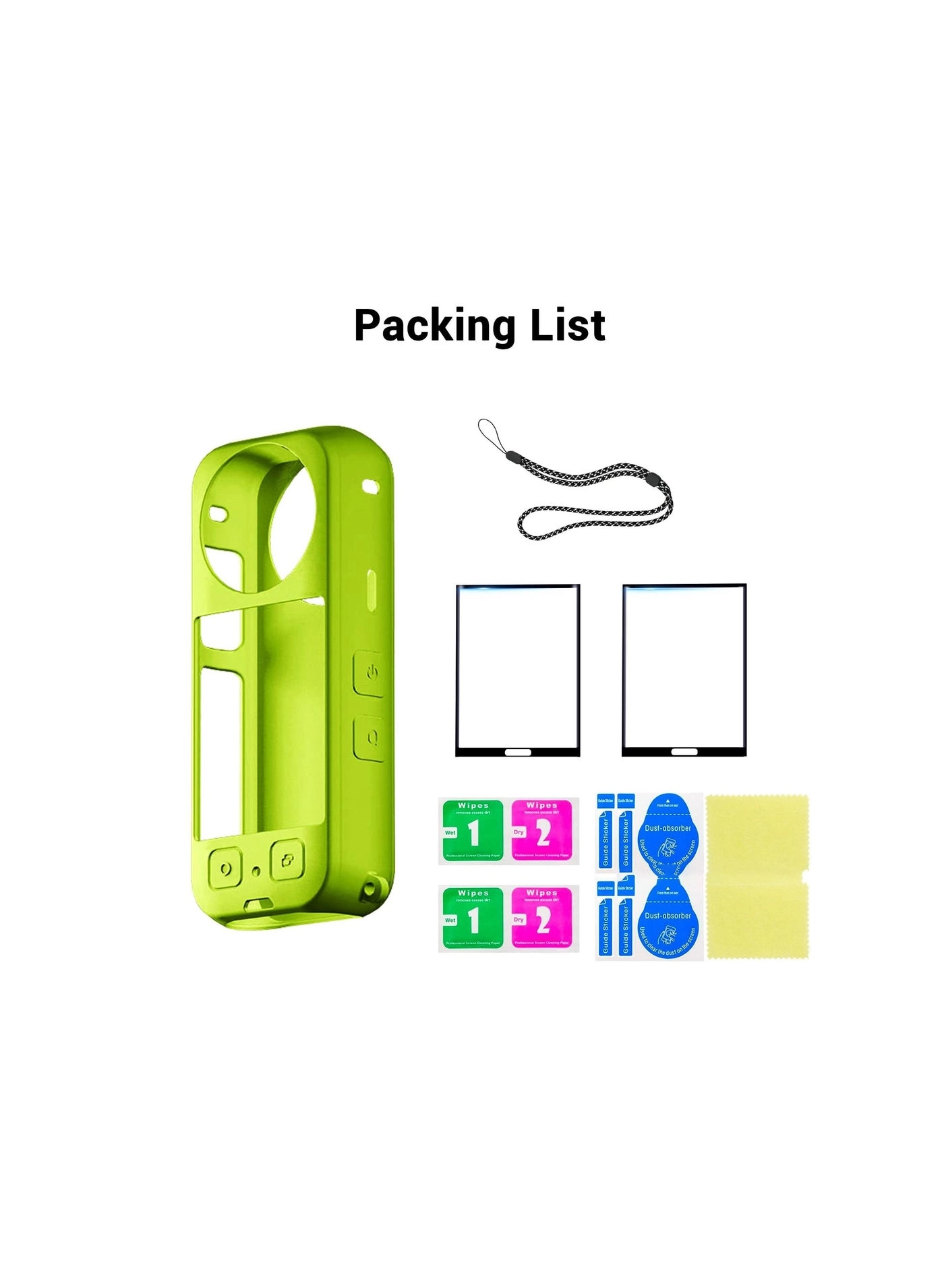 Silicone Protective Case + Screen Protector - Insta 360 X3