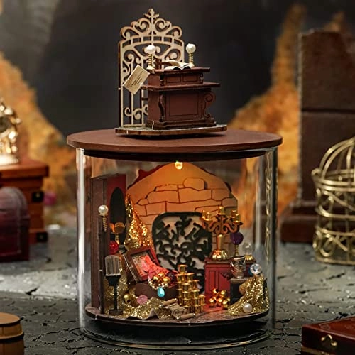 Miniature Dollhouse Kit - Dark magic mixed with gothic 1：24