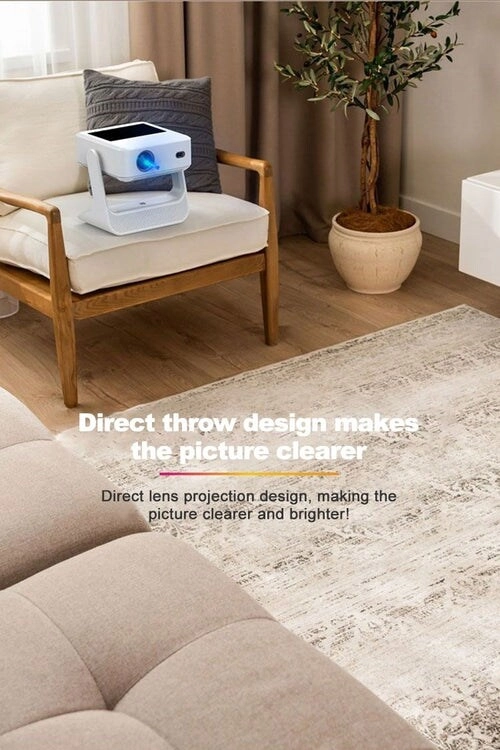 A10 Android Smart LED Projector with 5G WiFi Auto Focus,Max 4K,Wireless Mirror Phone Projectors
