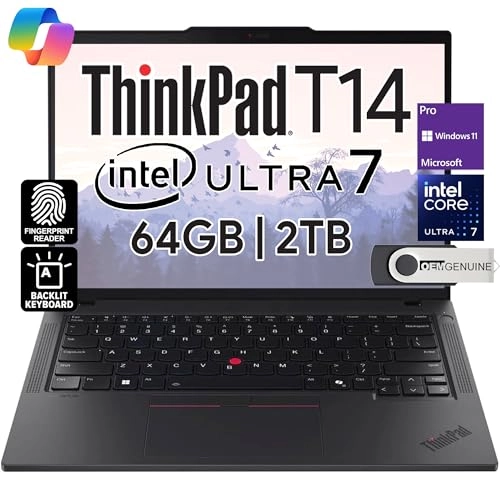 ThinkPad T14 - 14" 2TB 64GB Intel Ultra 7 155U