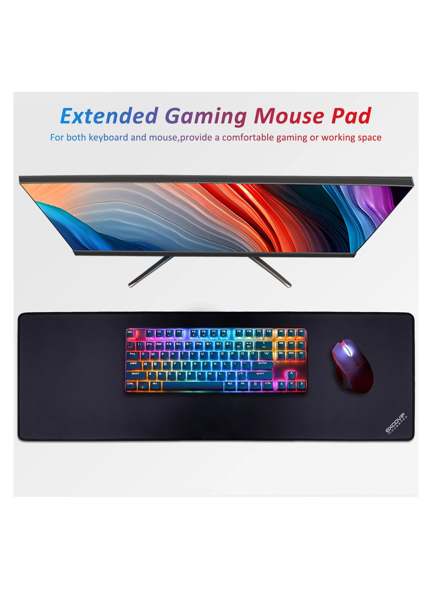 Large XL Office Mouse Pad - 90x30 cm