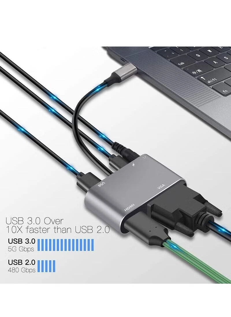 USB C Hub Adapter - USB 3.0 4K