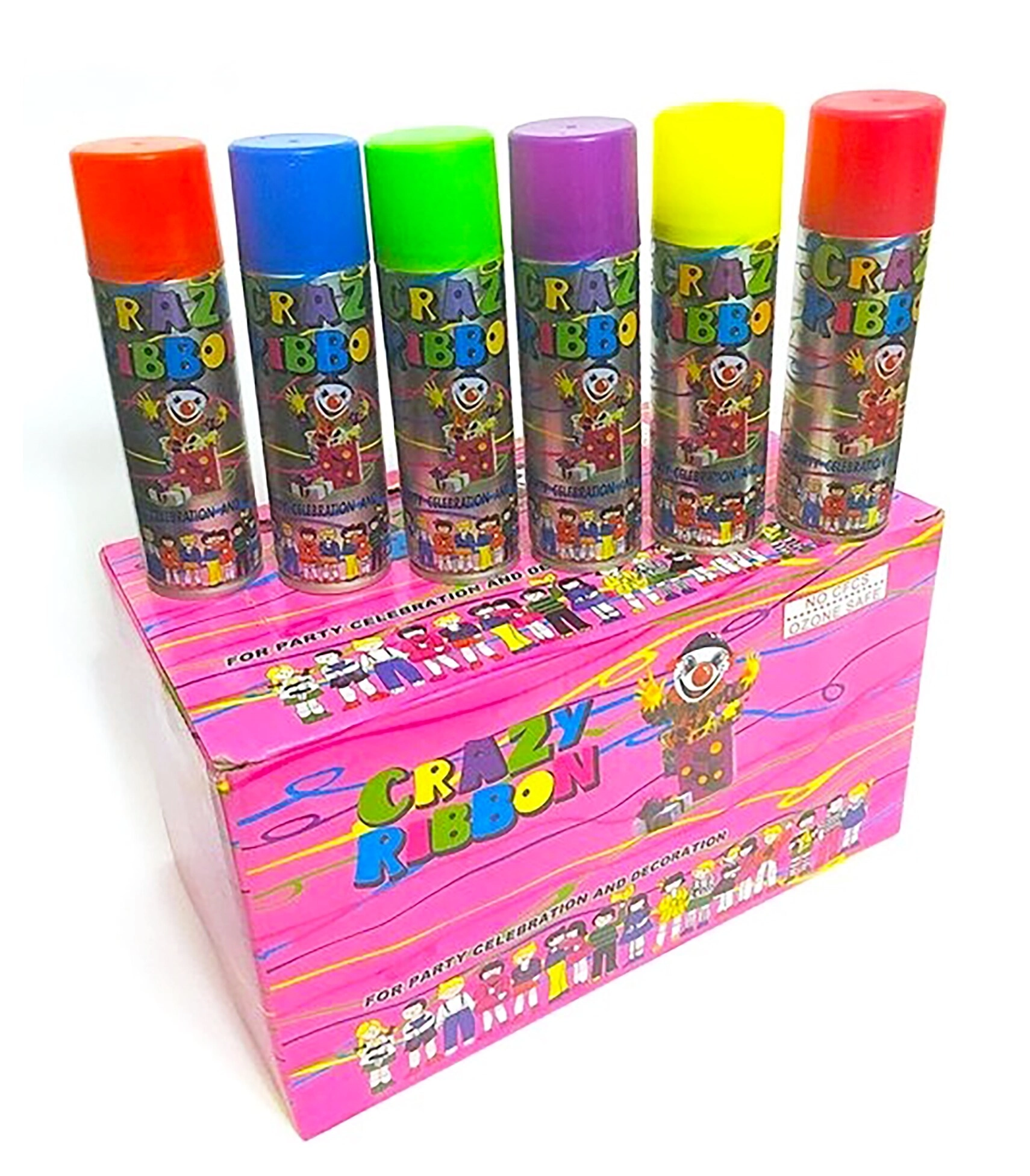 Party time Crazy Ribbon Kids Party Spray - 24 Party
