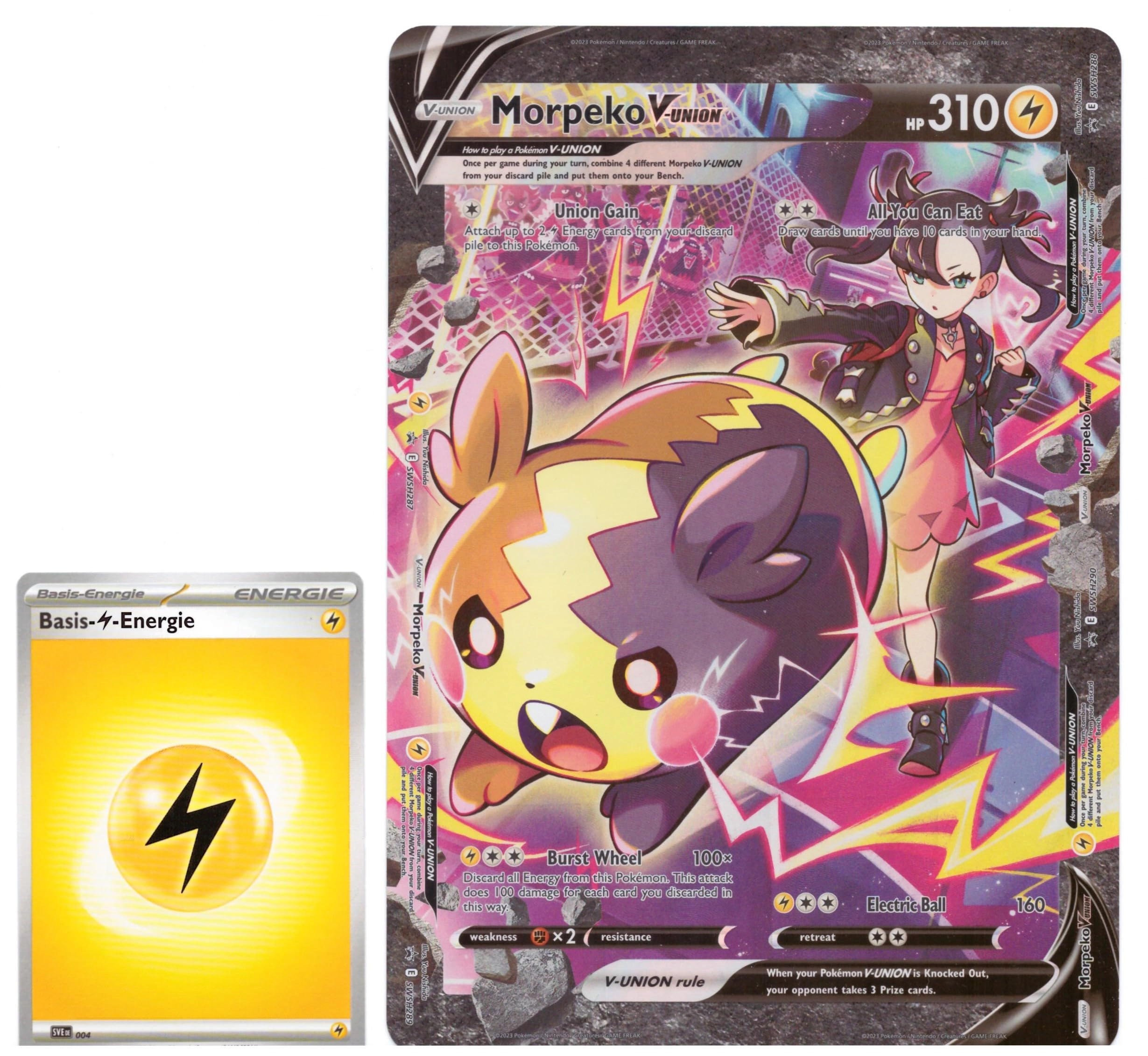 BB-Toy-Trades (Like New) Fantasy Morpeko V-Union SWSH287-290 - English