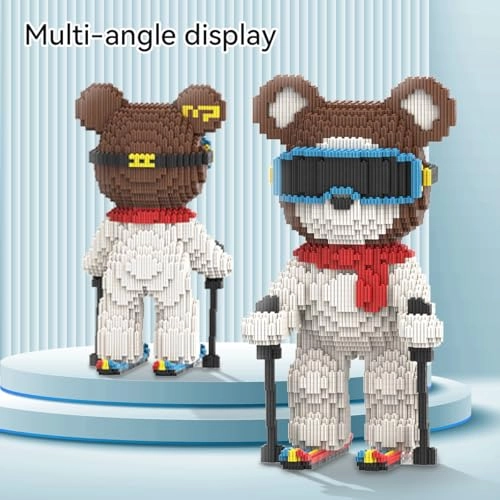 Animal Skating Cool Bear Micro Building Blocks - Bear 3650 pcs