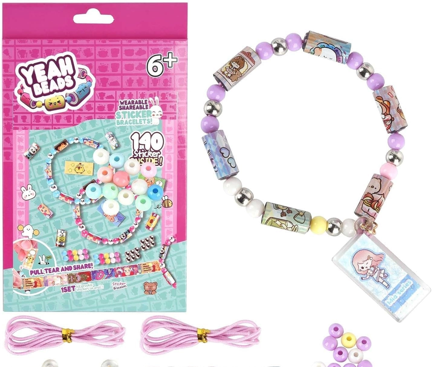 Terrifi Sticky Rolls Acrylic Beaded Bracelet