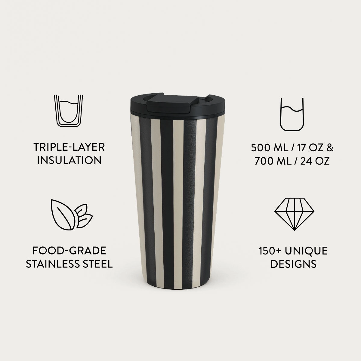 Stainless Steel Celestial Travel Mug - 700ml