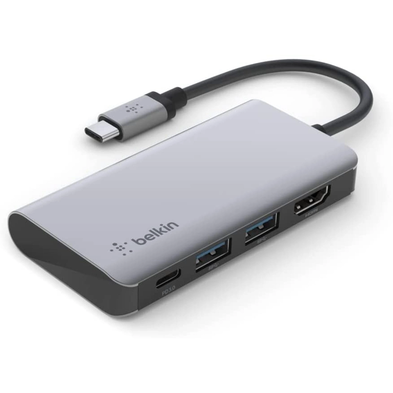 USB C 4 in 1 MultiPort Adapter - 4K HDMI 100W PD 2 x A Ports
