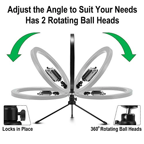 LED Ring Light - 10" 3 Light Modes 10 Brightness Levels