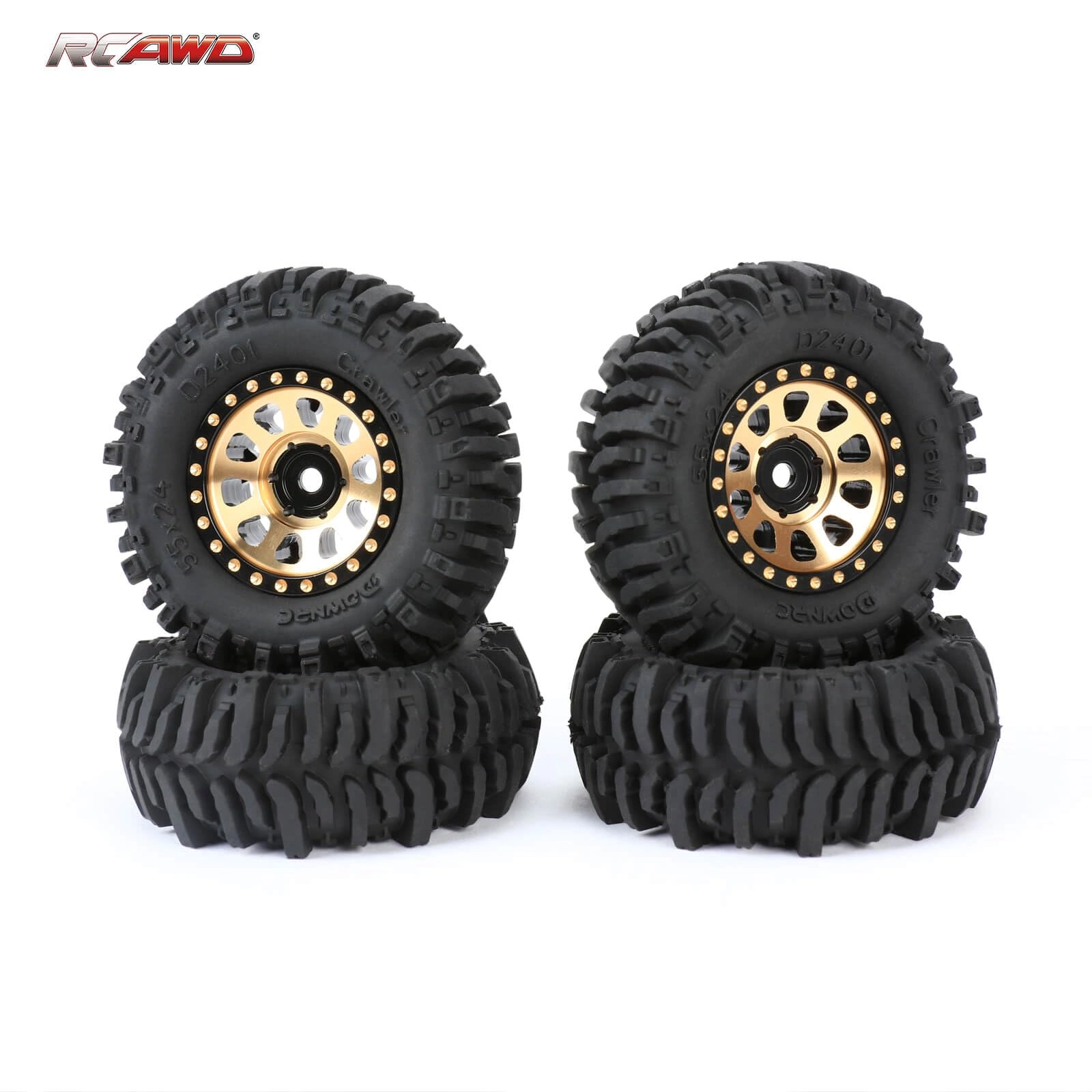 Hex Brass Wheels - 1/24 1/18