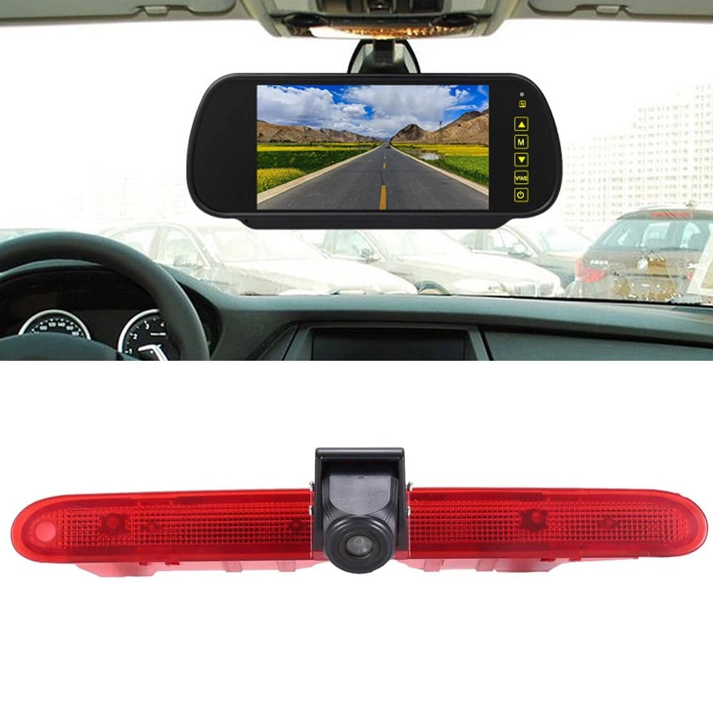 Brake Light Reversing Camera + Rear View Mirror Monitor - Night vision 628 x 586 pixels