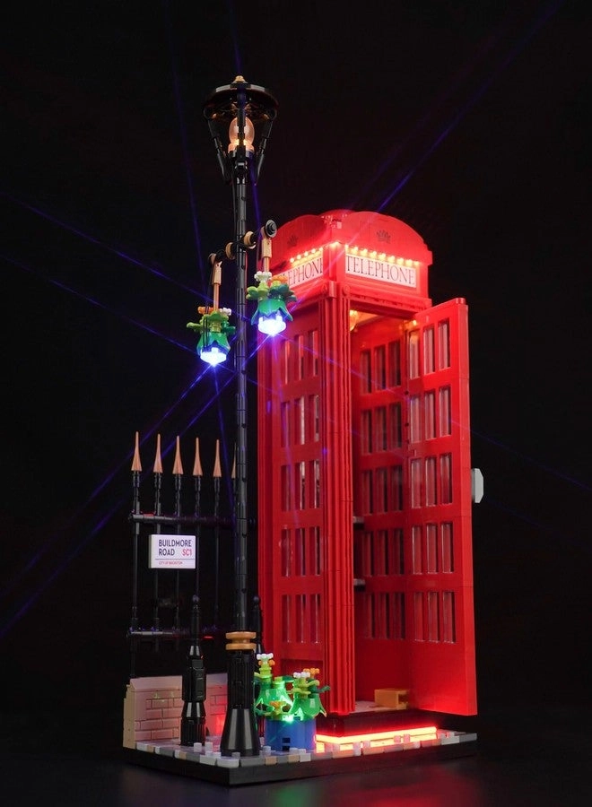 LED Light Kit for Lego 21347 Red London Telephone Box
