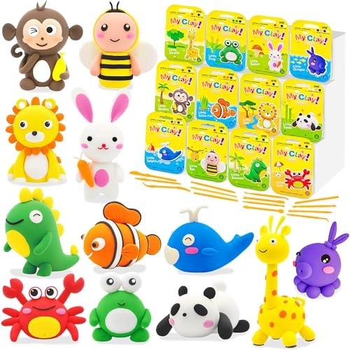 LanMa Air Dry Clay Kit - Animal 12 pcs.