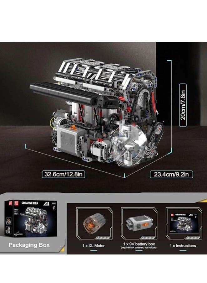 L4 Gasoline Engine Building Blocks Kit Engineering - 14 years+ 1787 pieces