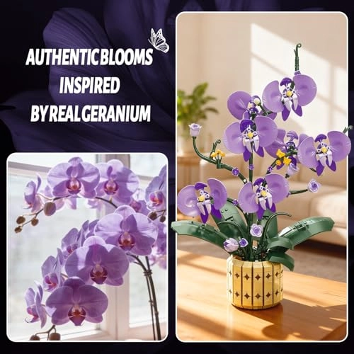 Orchid Flower Clamping Blocks (11011) - purple