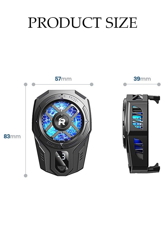 Mobile Phone Cooling Fan - Digital Display Rechargeable