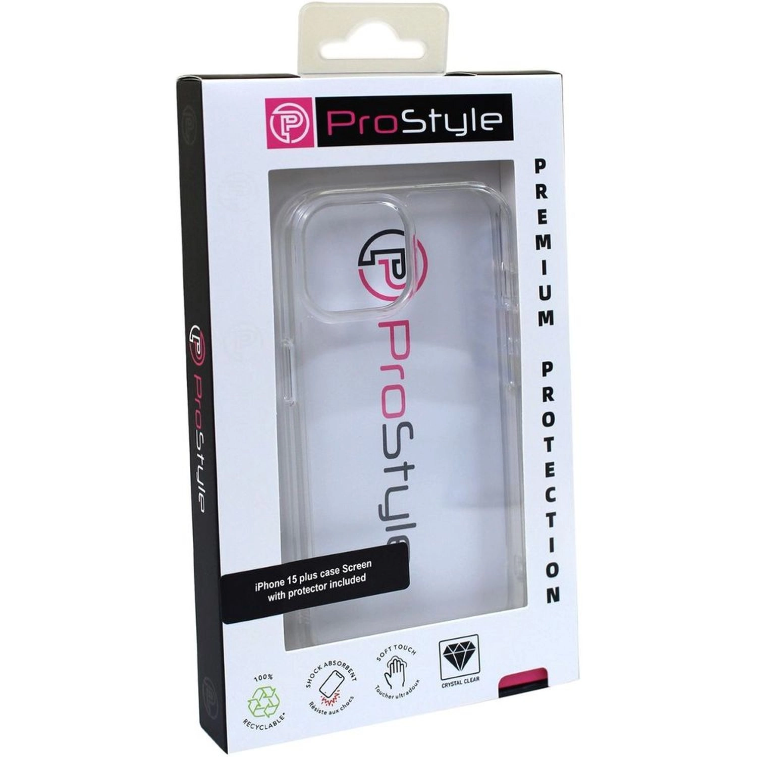 Clear Screen Protector + Clear Back Protector for iPhone 15 Plus