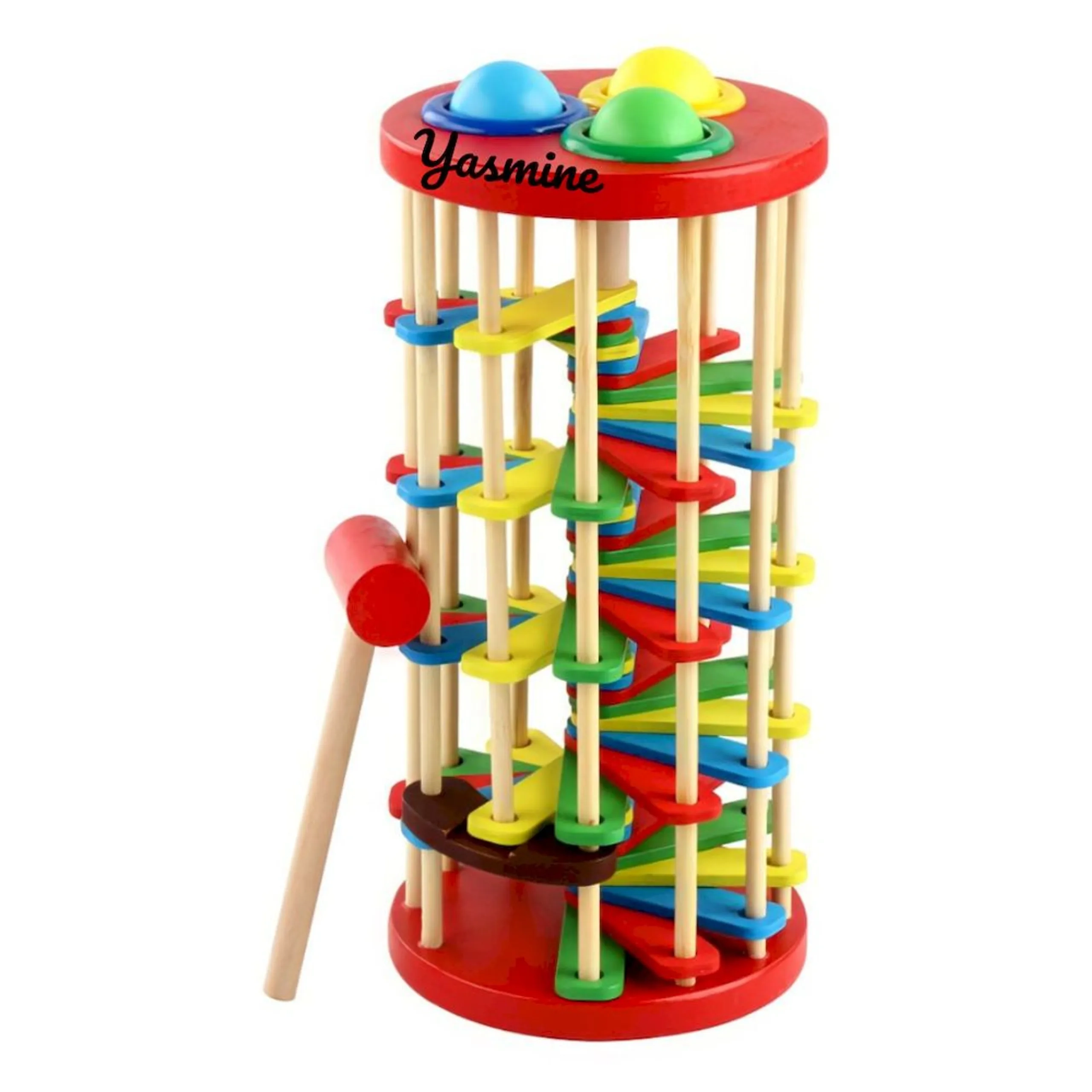 Factory Price Knocking Ball Ladder Toy With Hammer - Suitable for 0 months & above