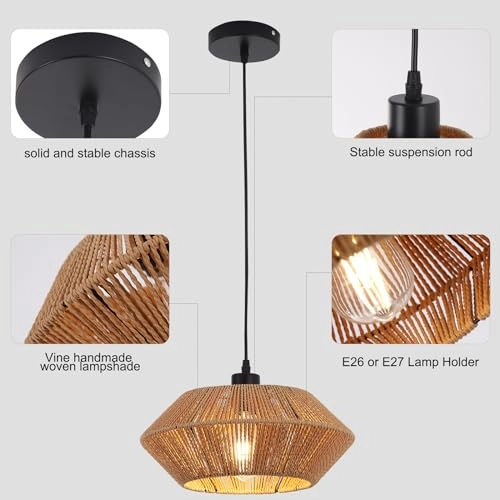 Rattan Lamp - Pendant 31cm