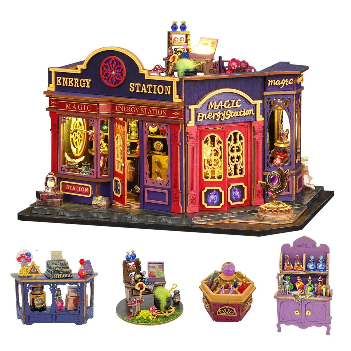 CUTEROOM Miniature House Kit - DIY Wooden 3D