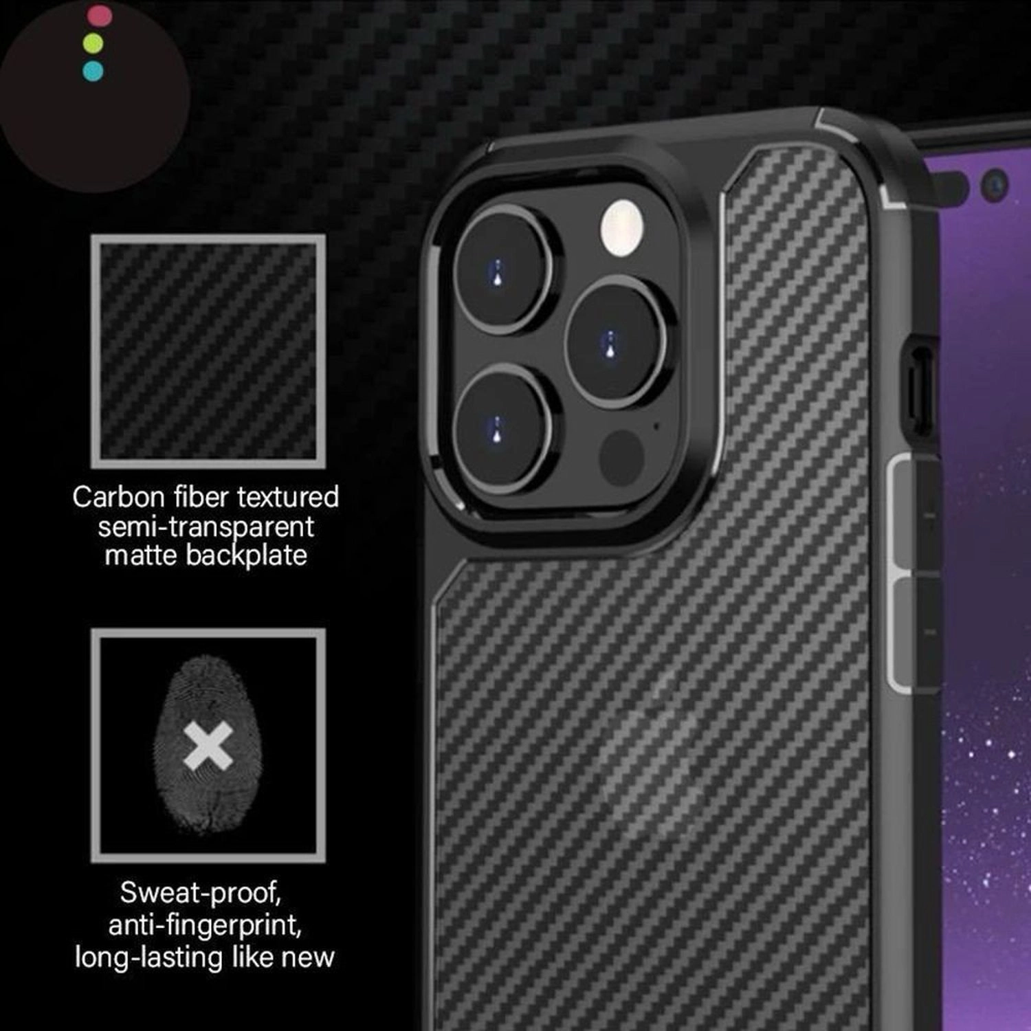 Carbon Fiber Case for iPhone 14 Pro Max