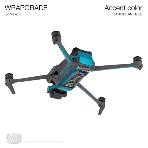 Partial Skin Stickers - for Mavic 3 / Mavic 3 Classic Caribbean Blue