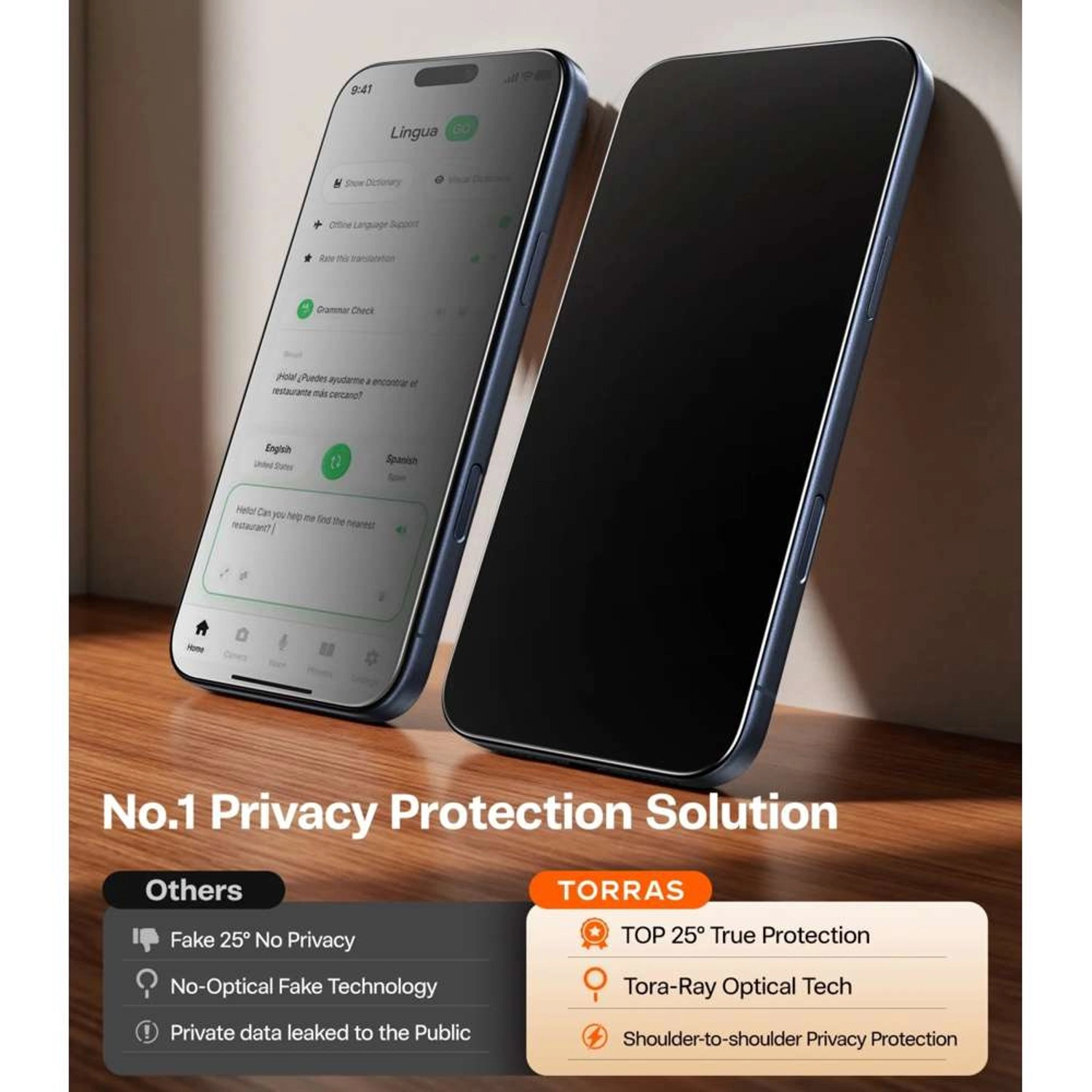 Privacy Tempered Glass Screen Protector for iPhone 17 Pro Max