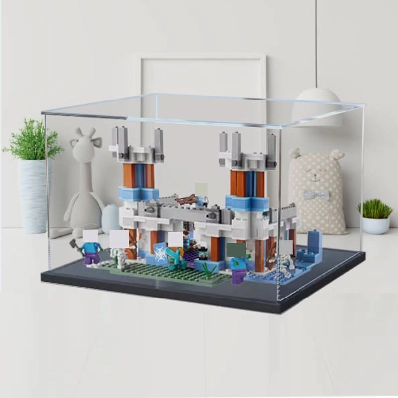 Clear Acrylic Display Case (21186) - The Ice Castle LegoMinecraft