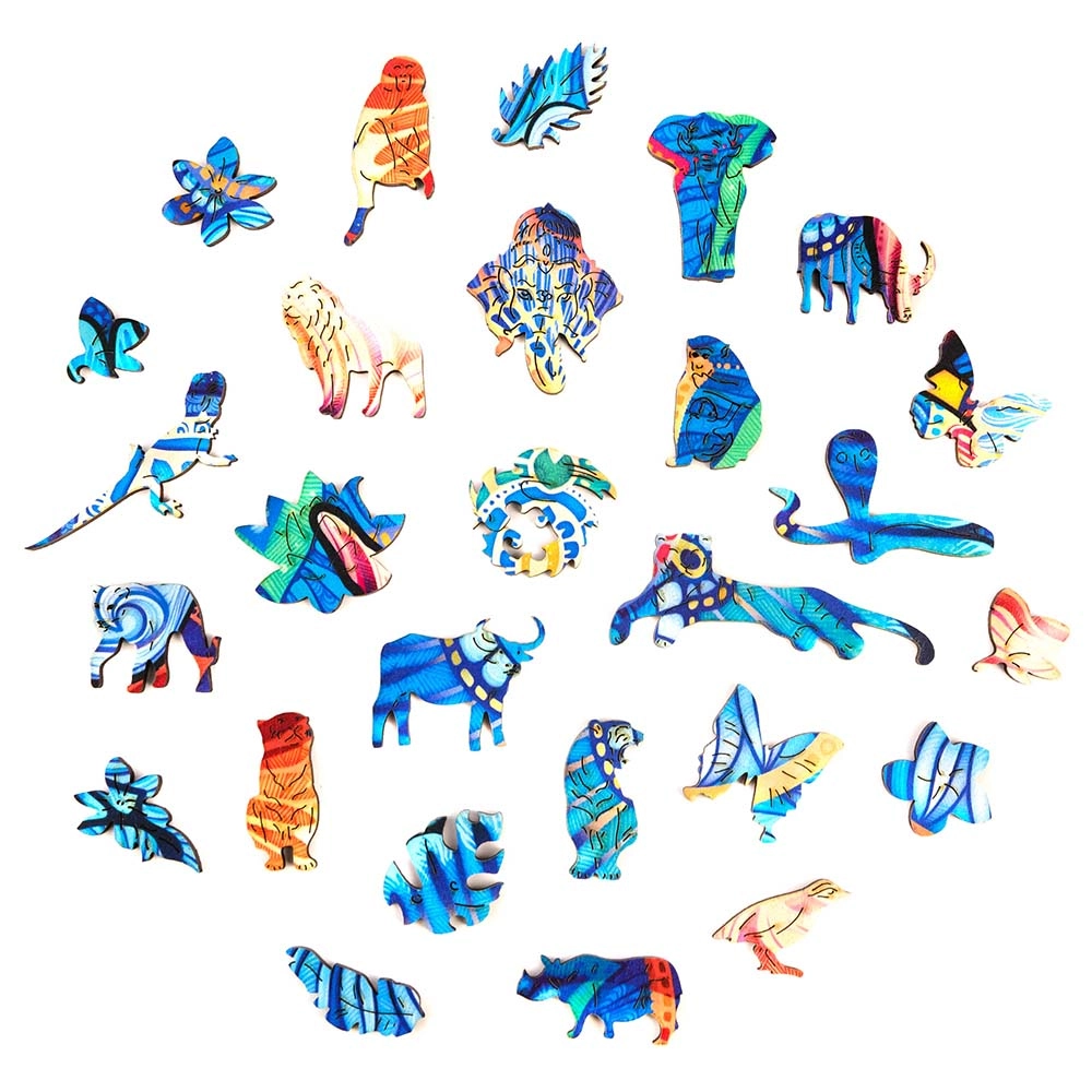 Eternal Elephant Wooden Puzzle (4107390-ELEPHANT_KS) - 299 pcs