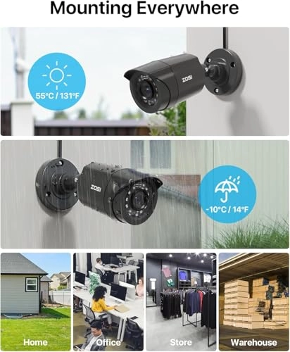 Home Security Camera System - 4 8CH 1080p