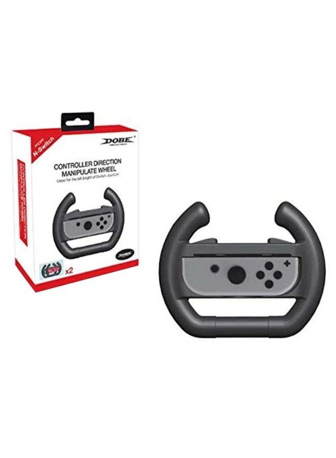 Dobe Wireless Steering Wheel Controller - Black Nintendo Switch