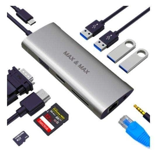 Mobogenie Alpha 11 in 1 USB-c Hub - Grey