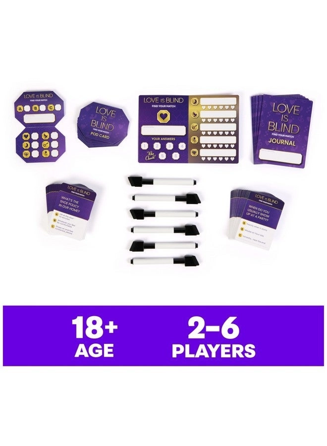Love is Blind - Find Your Match - 2-6 Players Ages 18 & Up