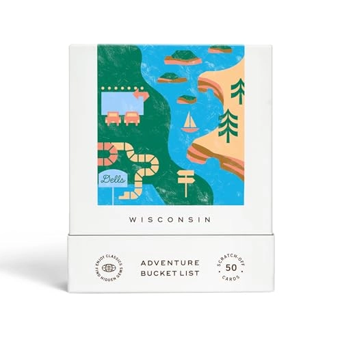 Wisconsin Adventure Bucket List - 50 Scratch-Off Cards
