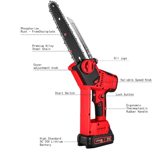 Mini handheld chain saw - 6 Inch 21V