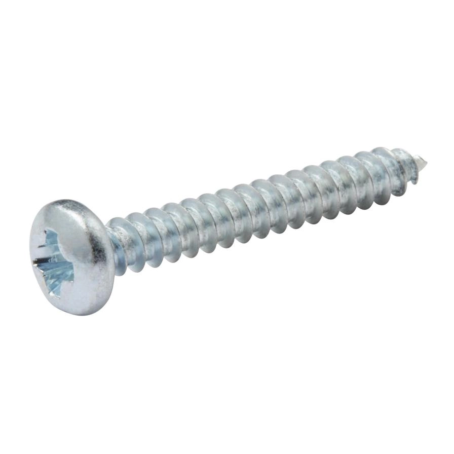Zinc-Plated Carbon Steel Pan Head Screw Pack 3.5mm 25mm