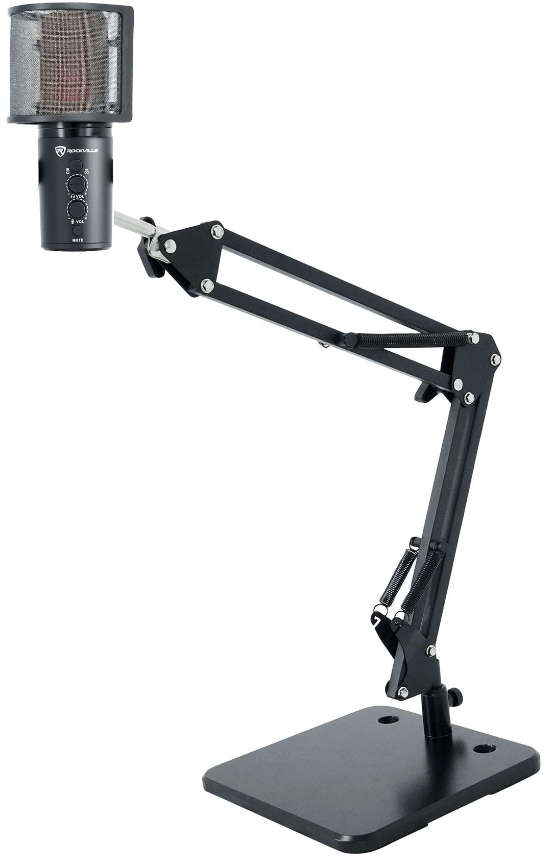 Rockville ROCK-STREAM PRO + iSTAND 75 USB Microphone Bundle