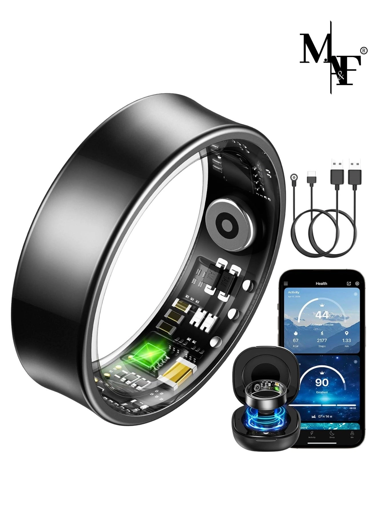 M.A&F's R09+ - Charging case Heart rate Blood oxygen