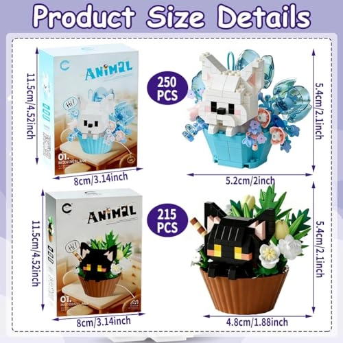 Cat Building Blocks - 2 pcs