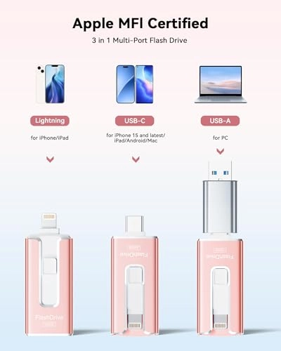 USB Stick - USB 3.0 Lightning USB-C 256GB