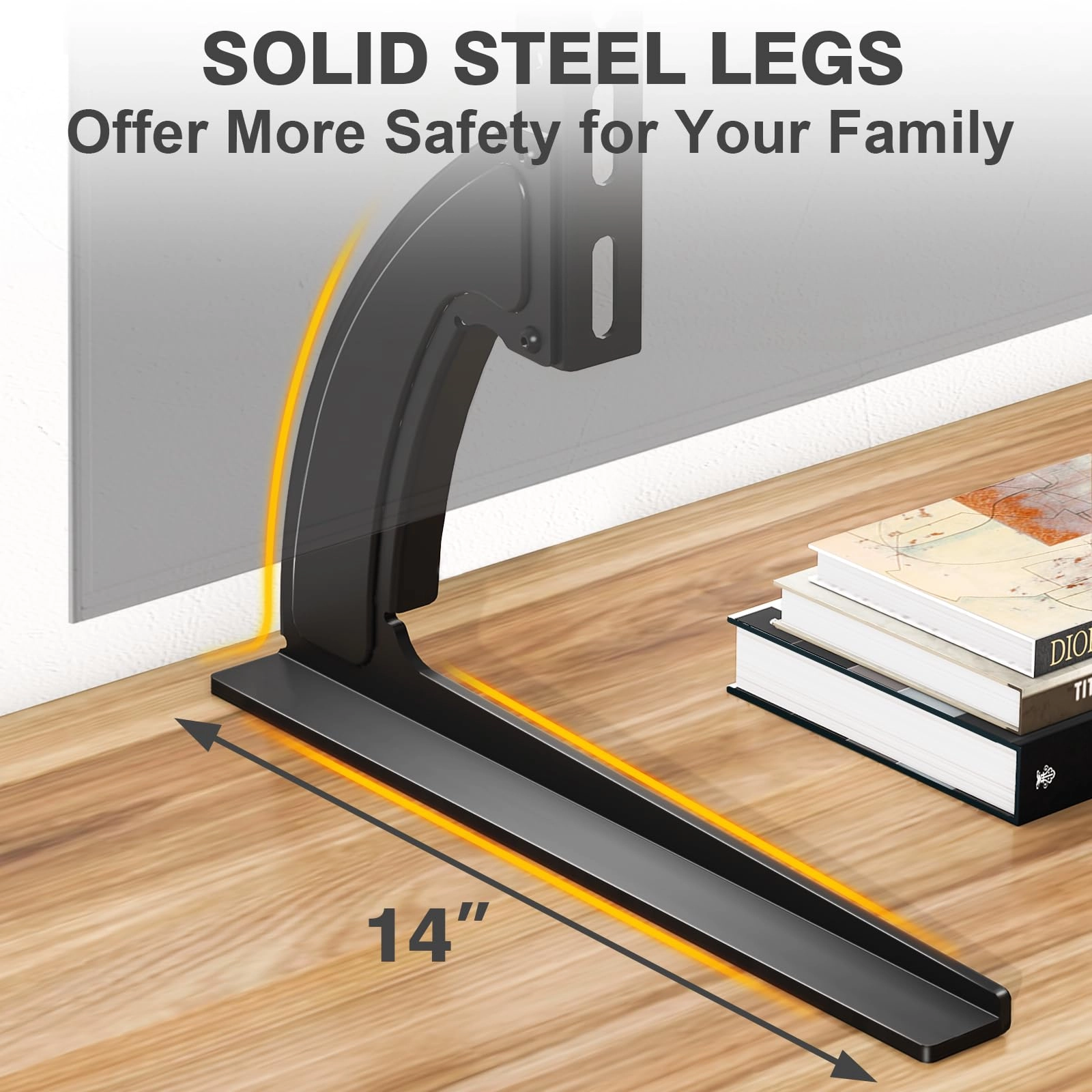 Universal Table Top TV Stand Mount - 88 lbs 27-65 Inch