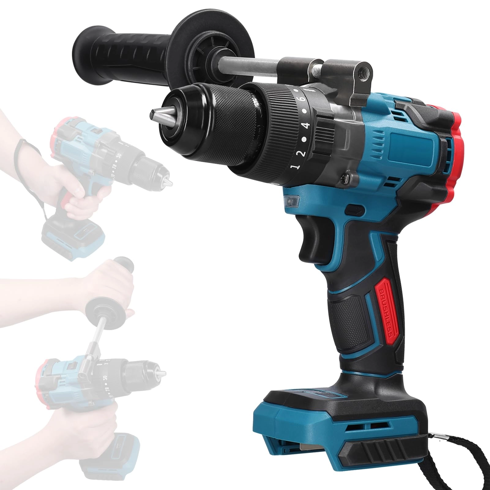 Domary 13mm Electric Cordless Drill - 150N.m 1250rmp