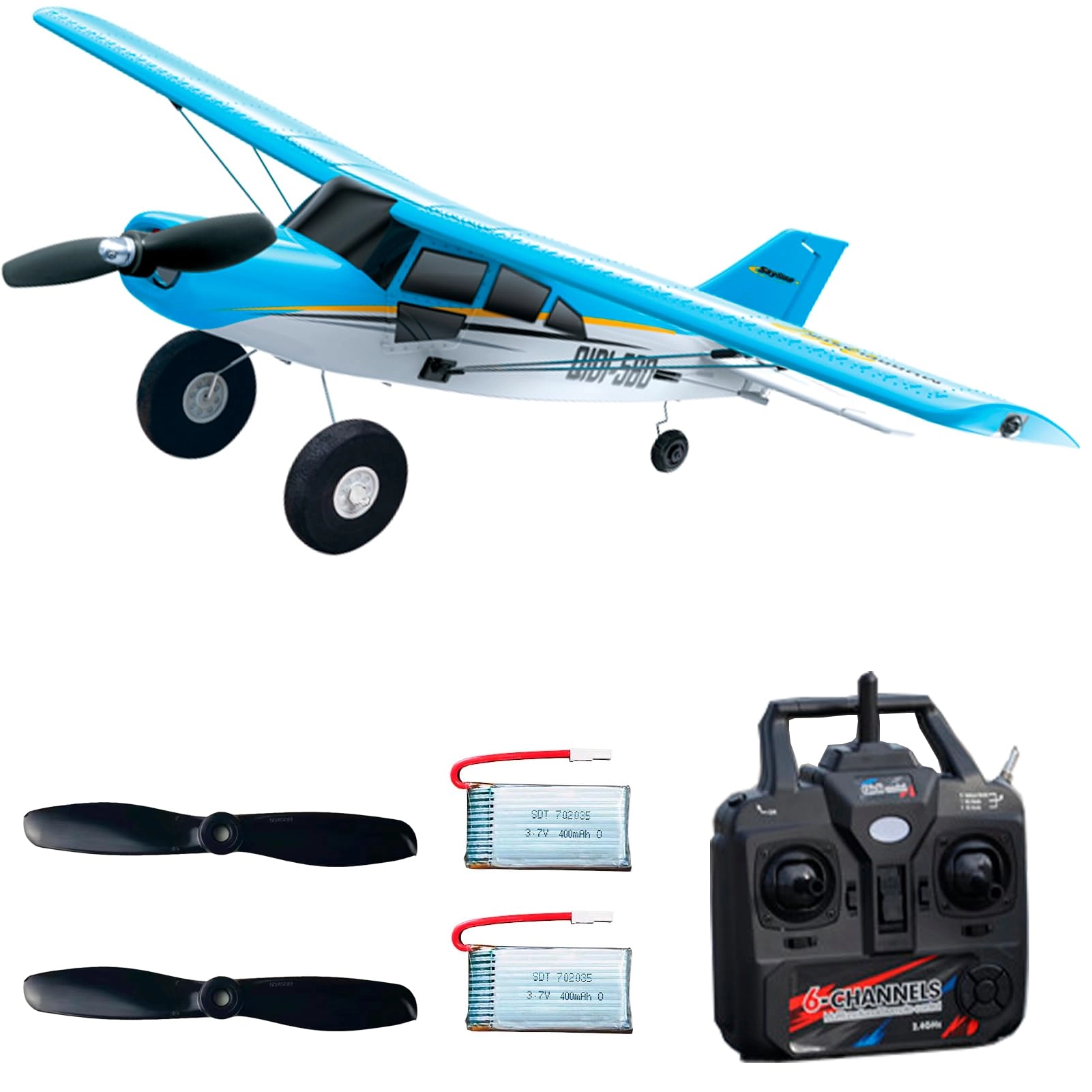 flycolor QIDI560 - 3D RC Plane Blue