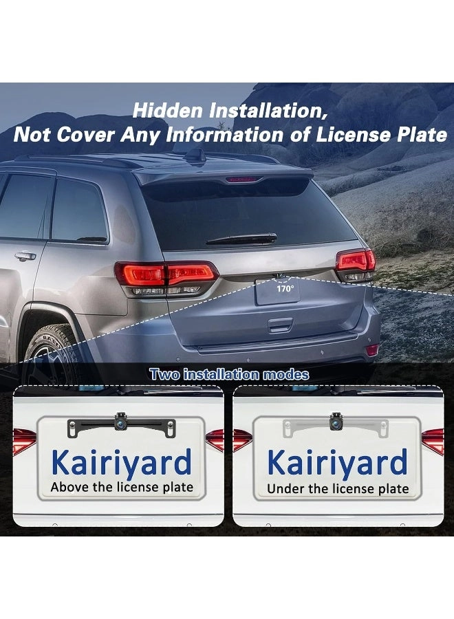 License Plate Backup Camera - Night Vision 480P